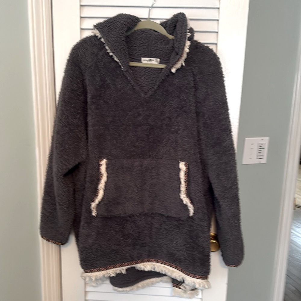 Natural Life hooded fleece jacket.  OS